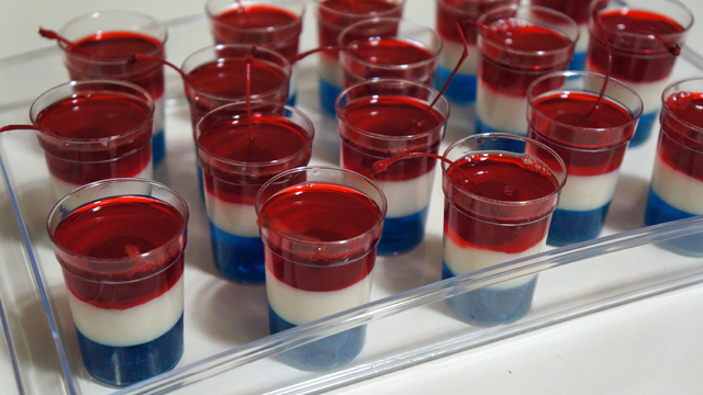 赤・白・青の三色ジェロ (JELL-O) 2