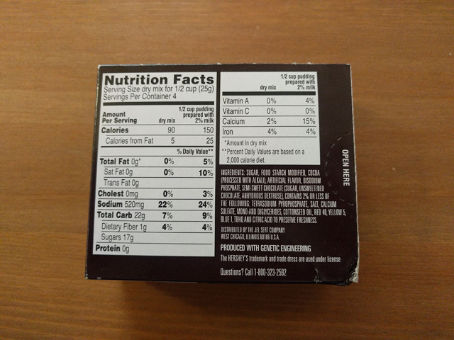 Hershey's Chocolate Pudding 3