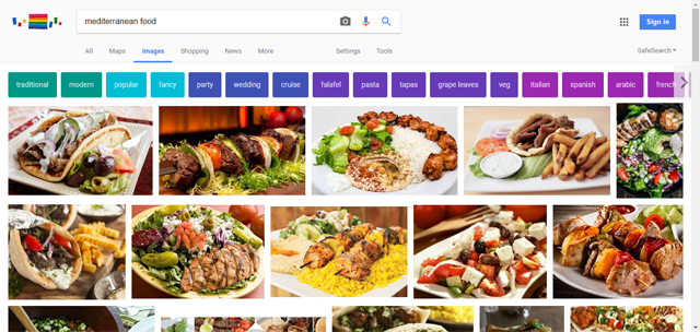 Mediterranean food　search 2