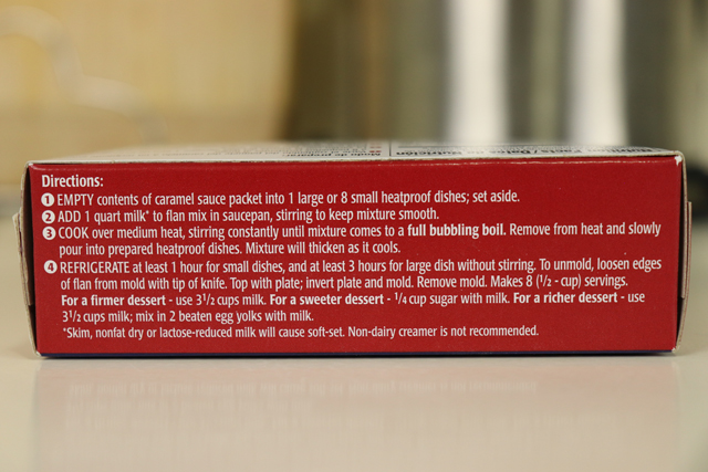Royal の Flan（フラン） - アメリカのプリンミックスでプリンの作り方 3